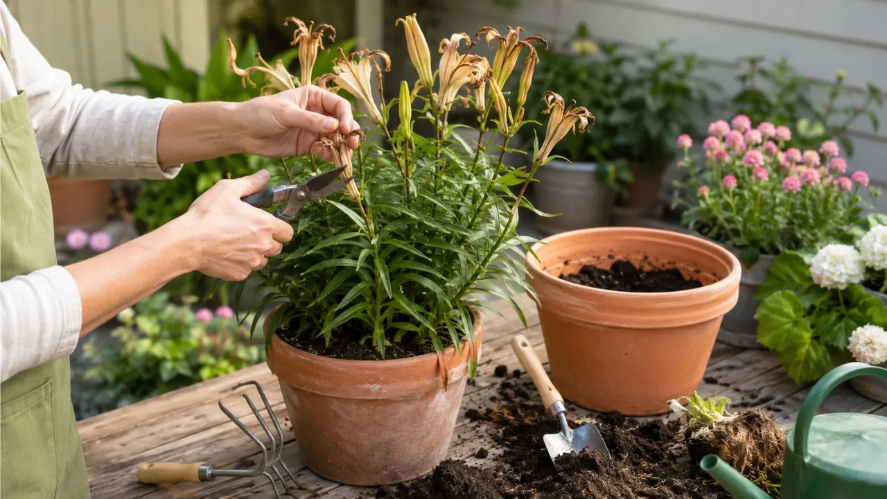 What To Do With Lilies in Pots After Flowering