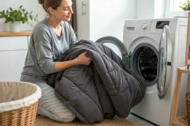 how to wash a weighted blanket