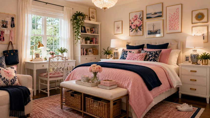 Preppy Room Ideas for a Stylish, Trendy Bedroom