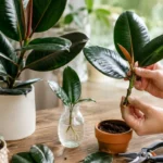 how to propagate a rubber tree plant