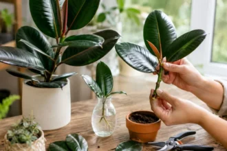 how to propagate a rubber tree plant