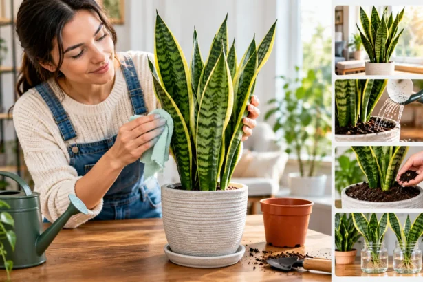 Snake Plant Care Light, Water and Growing Tips